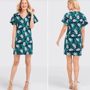 Mint DRAPER JAMES Hyacinth Tee Shirt Dress Navy Blue Green Pink Floral Hillsboro